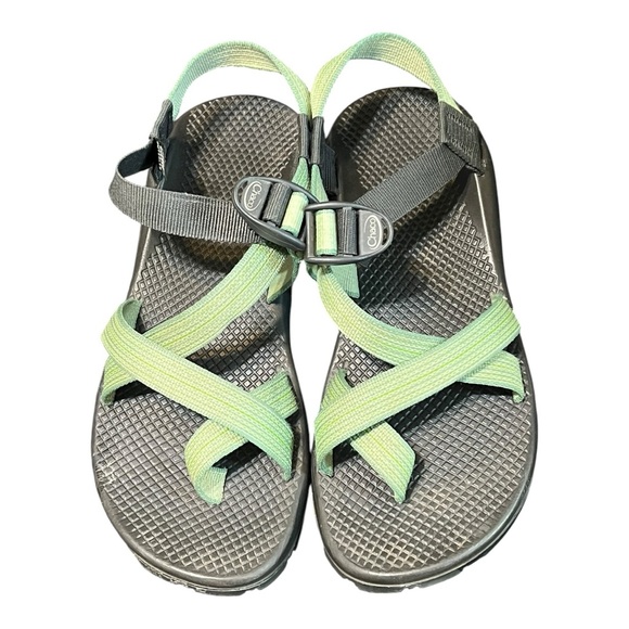 Chaco Women's Z/Cloud 2 Adjustable Strap Cushioned Sandal Green Outdoor Hiking - Picture 1 of 11